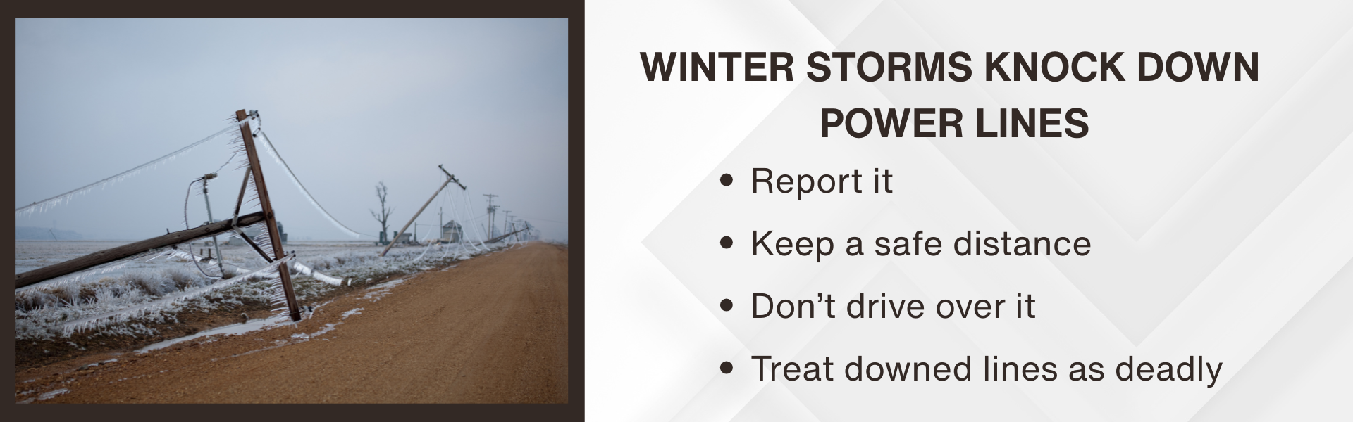 Stay safe around downed powerlines