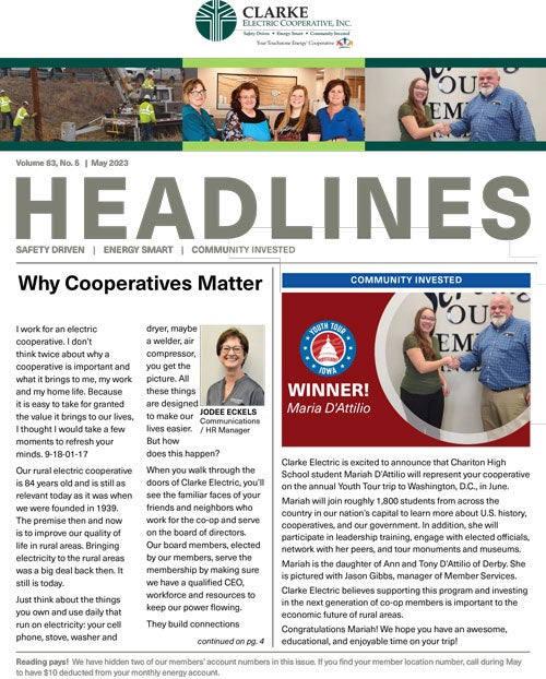 Image link to current newsletter