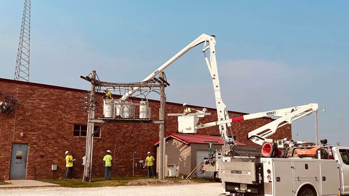 Clarke lineman at Miller Products